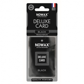 NX07733 nowax Ароматизатор целлюлозный 6 г Nowax Delux Card Black (NX07733)