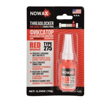 NX21129 nowax Красный фиксатор резьбы NOWAX Threadlocker Red