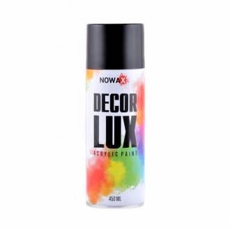 NX48010 nowax Акриловая краска черный глянец NOWAX Decor Lux (9005) 450мл