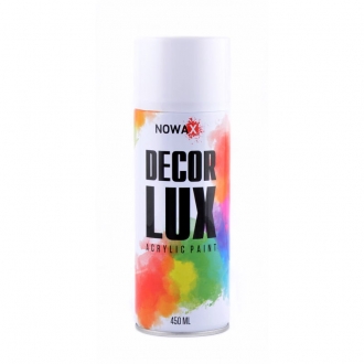 NX48012 nowax Акриловая краска белый глянец NOWAX Decor Lux (9010) 450мл