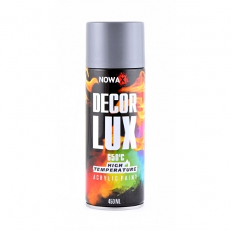 NX48038 nowax Акриловая высокотемпературная глянцевая краска серая NOWAX Decor Lux (9022) 650°C 450мл