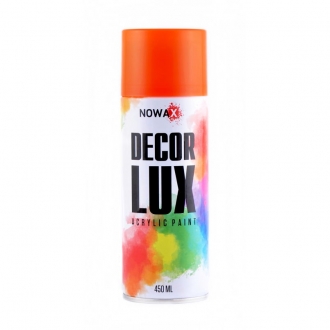 NX48047 nowax Акриловая флуоресцентная краска оранжевая NOWAX Decor Lux 450мл