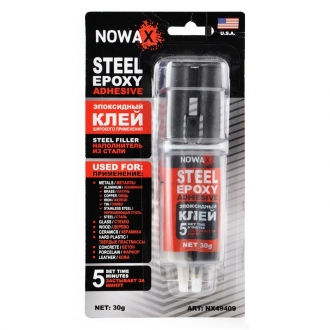 NX49409 nowax Эпоксидный клей стальной NOWAX STEEL EPOXY ADHESIVE