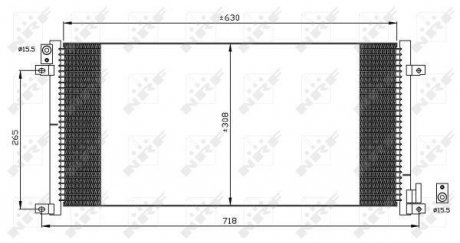 35491 NRF Радиатор кондиціонера