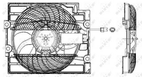47211 NRF Вентилятор конденсатор кондиционера