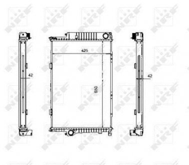 507620 NRF Радиатор системы охлаждения bmw e34 2.5tdtds 91-