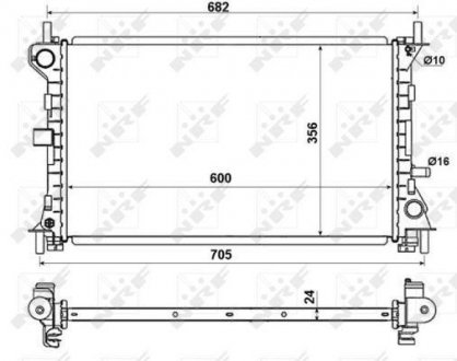 509638 NRF Радиатор