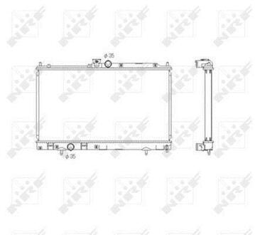 53591 NRF Радиатор, охолодження двигуна