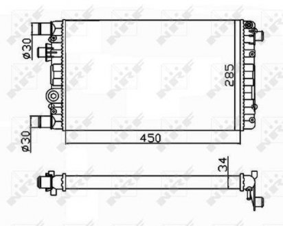 53602 NRF Радиатор Mondeo 96-2000