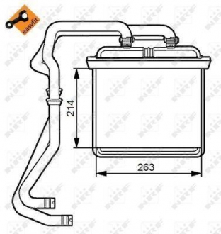 54215 NRF Радиатор печки