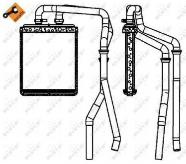 54218 NRF Радиатор системи опалення салона