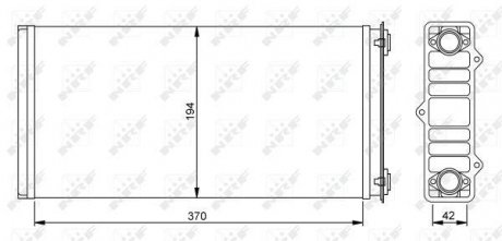 54254 NRF Радиатор пічки