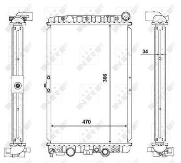 56123 NRF Радиатор охолоджування
