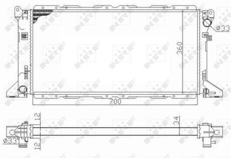 59013 NRF Радиатор охолоджування