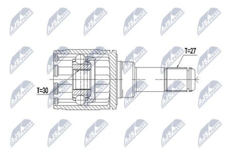 PRZEGUB WEWNиTRZNY BMW 3/3GT F3 316D/318D/320D 11-, 4 F3 418D/420D 13-, 1/2 F2 Nty NPWBM066