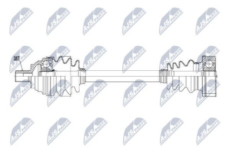 PрЭOЧ NAPиDOWA VW GOLF V/VI/VII, PASSAT 05-11, TOURAN 03-10, CADDY III 04-1 Nty NPWVW057