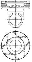 87-135500-10 NURAL Поршень двигуна