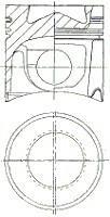 87-179300-10 NURAL Поршень двигуна