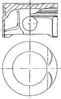 87-307707-10 NURAL Поршень двигателя opel 82.1 x18xe (пр-во nural)