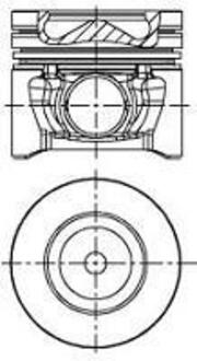 Поршень в комплекті на 1 циліндр, 1-й ремонт (+0,5) NURAL 87-431907-00