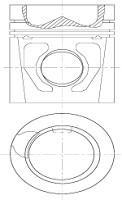 87-743400-30 NURAL Поршень daf 130.0 xf255m/xf315m/xf355m 4v euro 2 (пр-во nural)
