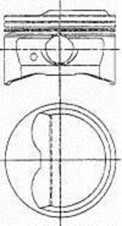 Поршень в комплекте на 1 цилиндр, STD NURAL 87-849200-00