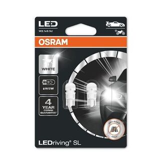 2825DWP-02B OSRAM Лампа светодиодная LED W5W 12V 1W W2.1X9.5D LEDriving SL (blister 2шт) (пр-во OSRAM)