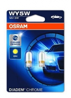 2827DC-02B OSRAM Лампа вспомогат. освещения wy5w 12v 5w w2,1x9,5d diadem chrome (компл.) (пр-во osram)