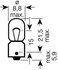4050300647609 OSRAM Автомобильная лампа: Т4W 12V 4W ВА9s (к-кт 2 шт) blister (фото 2)