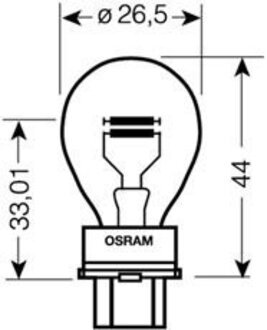 4052899183414 OSRAM Лампа накливания P27/7W 12V W2.5X16Q