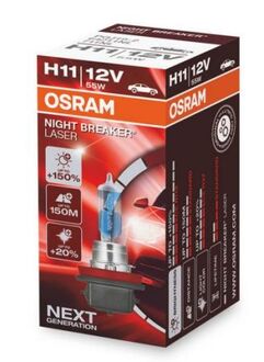 4052899991422 OSRAM Автомобильная лампа: H11 12V 55W PGJ19-2 NIGHT BREAKER LASER next generation (+150)
