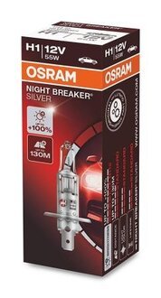 4052899992573 OSRAM Автомобильная лампа: H1 12V 55W P14,5s NIGHT BREAKER SILVER (+100)