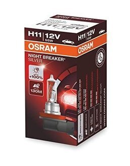 4052899992665 OSRAM Автомобильная лампа: H11 12V 55W PGJ19-2 NIGHT BREAKER SILVER (+100)