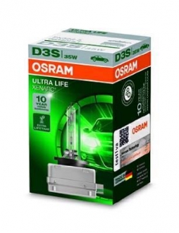 66340ULT OSRAM Лампа ксеноновая d3s xenarc ultralife 42в, 35вт, pk32d-5 4100k (пр-во osram)