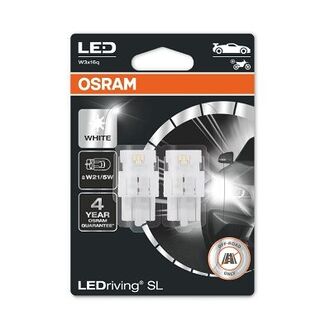 7515DWP-02B OSRAM Лампа светодиодная LED W21/5W 12V 3W W3X16Q LEDriving SL (blister 2шт) (пр-во OSRAM)
