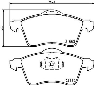 T1107 PAGID Колодки тормозные