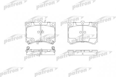 PBP714 PATRON Колодки тормозные дисковые MAZDA 323 89-