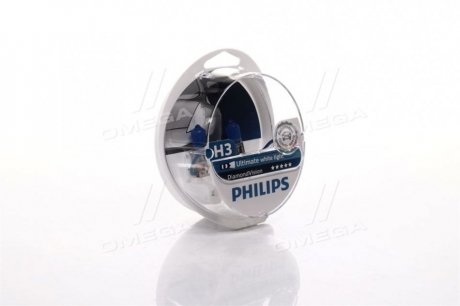 12336DVS2 PHILIPS Лампа накаливания h3 12v 55w pk22s diamond vision 5000k (пр-во philips)