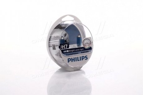 12972CVS2 PHILIPS Лампа накаливания h7 12v 55w px26d cristal vision + 2x w5w 4300k (пр-во philips)