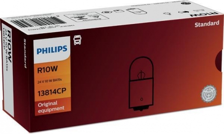 13814CP PHILIPS Лампа 24v r10w24v 10w ba15s (пр-во philips)