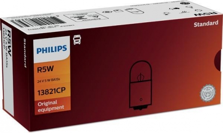 13821CP PHILIPS Лампа 24v r5w24v 5w ba15s (пр-во philips)