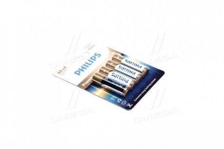LR6M4B/10 PHILIPS Батарейка lr6/ aa premium alkaline blister 4шт (пр-во philips)