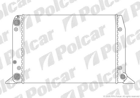 1307081 Polcar Радиатор охолодження