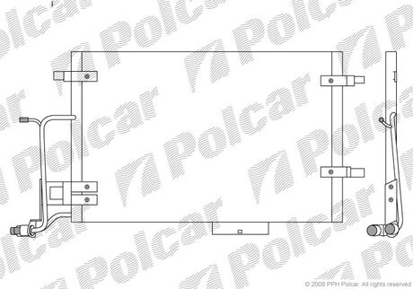 1326K8C4S Polcar Радиатор кондиціонера Audi A6 2.5TDI 97-05