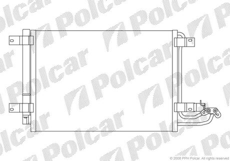 1331K8C1S Polcar Радиатор кондиціонера Skoda Octavia 1.4-2.0 04-