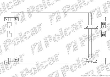 1408K8C1 Polcar Радиатор кондиціонера