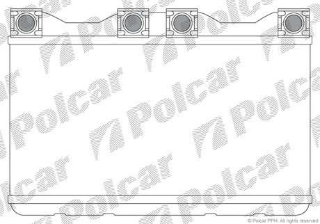 2022N8-1 Polcar Радиатор опалювання салону BMW 7(E38)