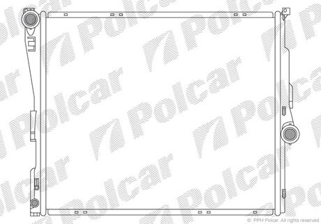 205508-1 Polcar Радиатор основний BMW X3(E83) 2.0-3.5 04-