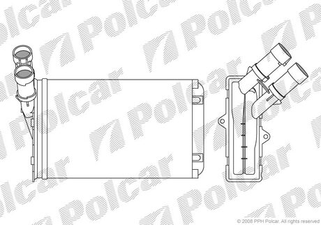 2324N81 Polcar Радиатор пічки