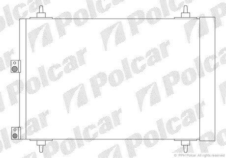 2327K8C3S Polcar Радиатор кондиціонера Citroen Berlingo/Peugeot Partner 06-